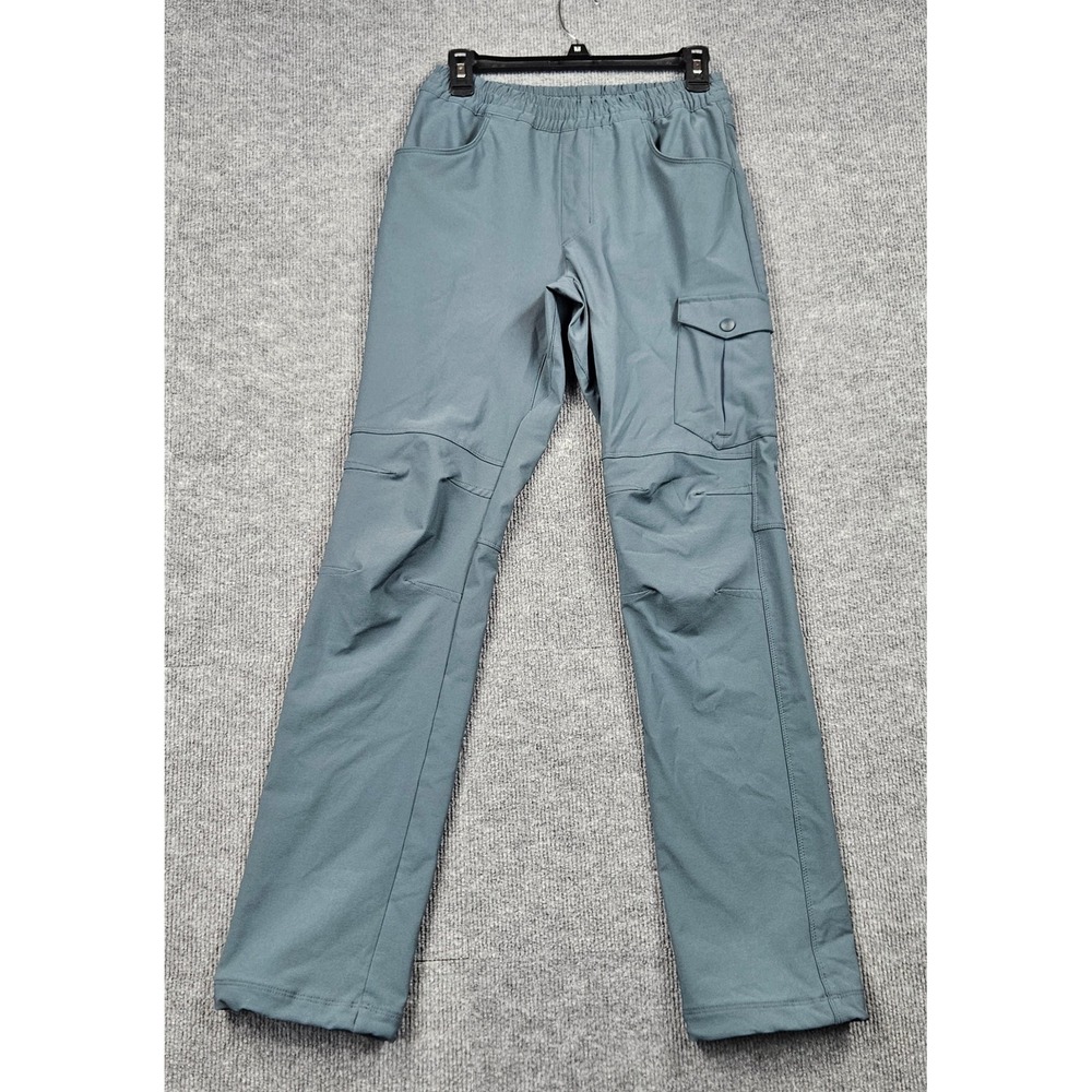 Columbia Women Blue Gray Cargo Hiking Pants Stretch Regular Size S Small